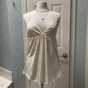 Elegant Cream Spaghetti Strap Top